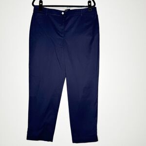 Talbots The Perfect Crop Button Hem Ankle Pant Women's Size 12